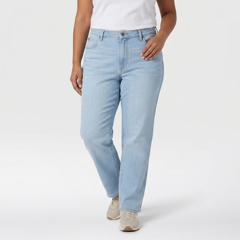 Wrangler Quality Blue Straight Stretch Jeans Women Size 42